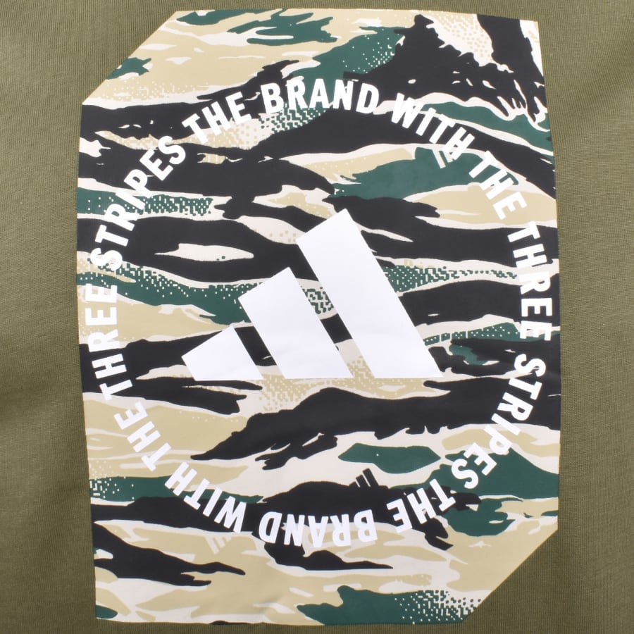 adidas Sportswear Camo Box T Shirt Green | Mainline Menswear United States
